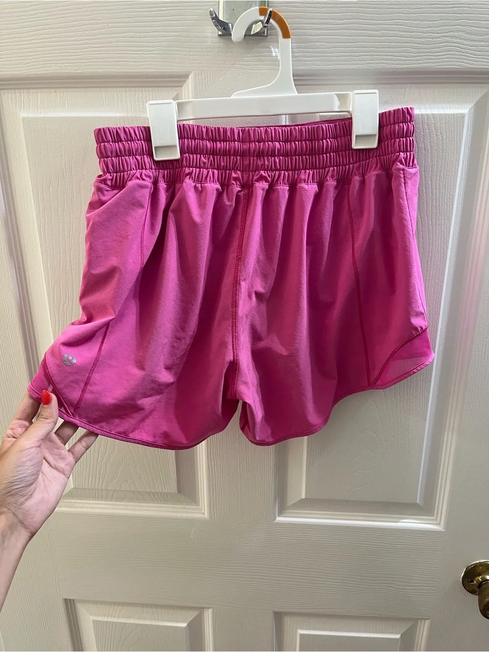 Lululemon Pink Hotty Hot 4” HR Shorts